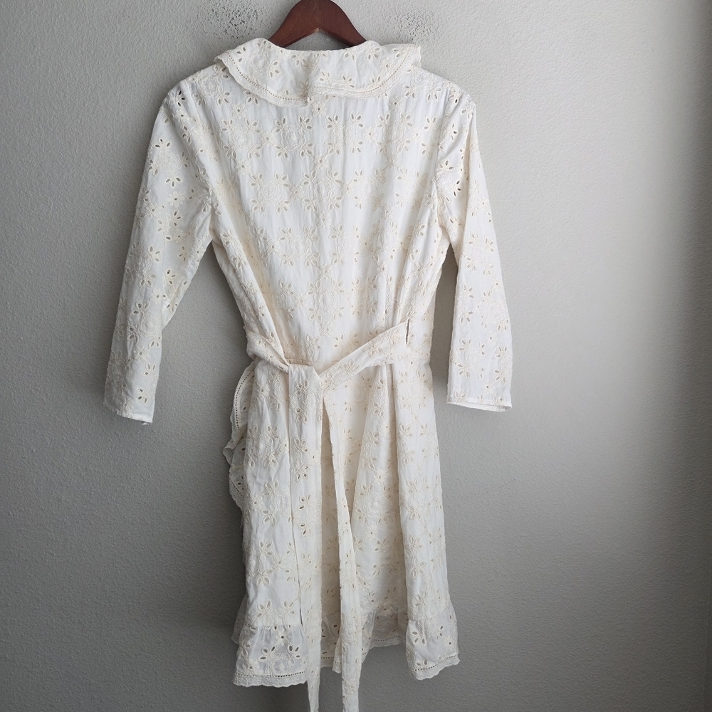 Sezane Asianne Dress in Ecru size 38 NWT - Picture 11 of 13